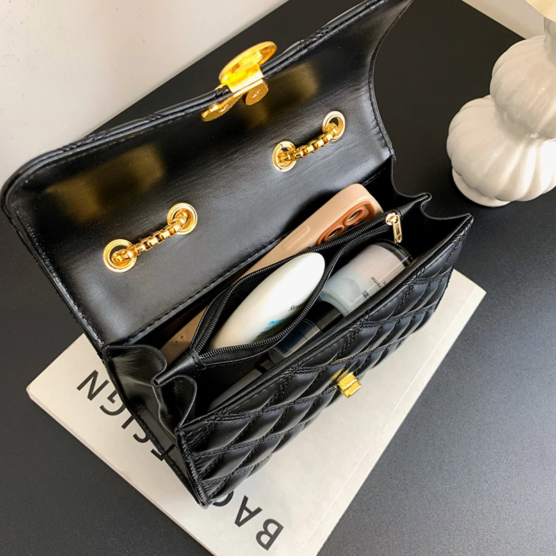 2023 Fashion Designer Crossbody Bags for Women Chain Strap Shoulder Bag Handbag High Quality PU Leather Women Messenger Bags