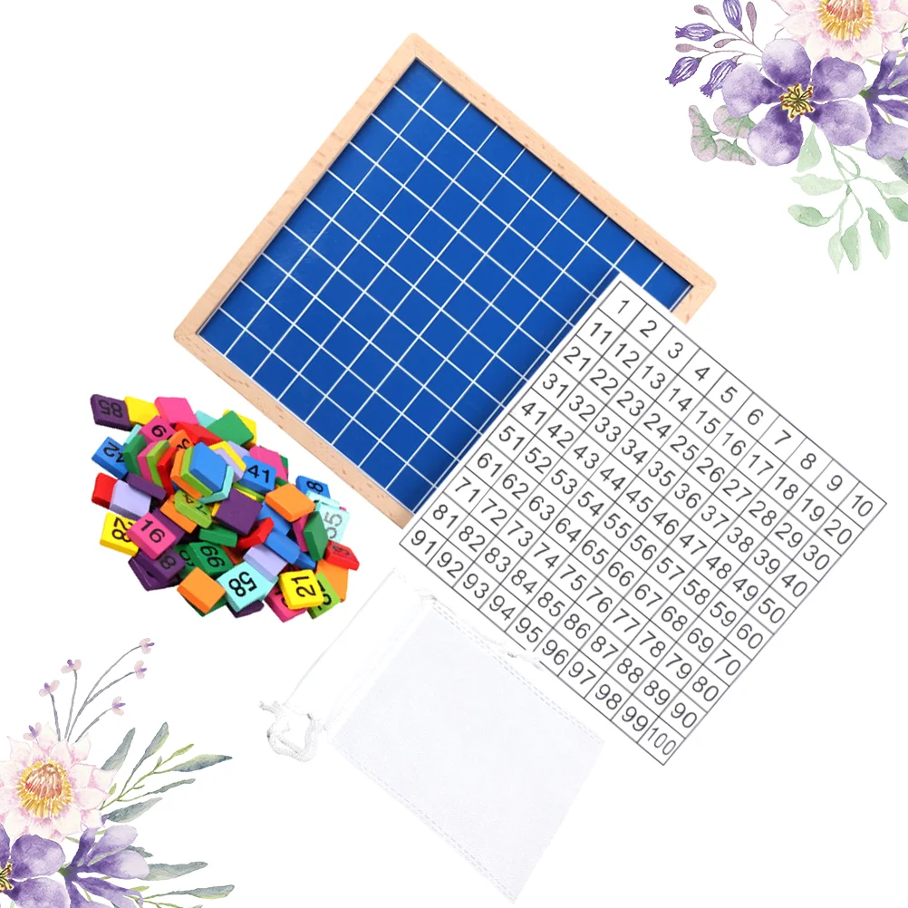 

Сто доска Монтессори 1 100 деревянная последовательная образовательная игра для детей Рождественский подарок на день рождения