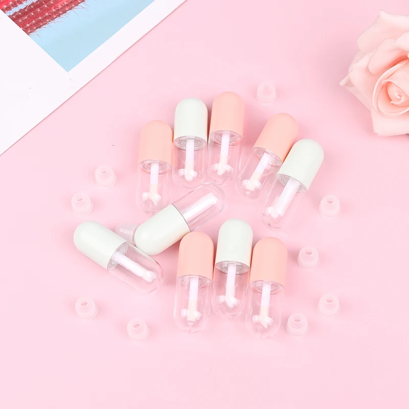 

10pcs 5ml Bottle Lip Glaze Empty Tube Lip Gloss Tube Lipstick Tube Lip Glaze Tube Eyelash Tube Thick Rod Refillable Bottles
