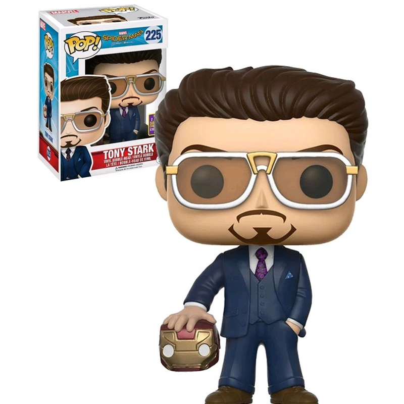 FUNKO POP Человек-паук Тони Старк #225 Ограниченная серия виниловые фигурки куклы игрушки экшн-Фигурки игрушки подарки для детей