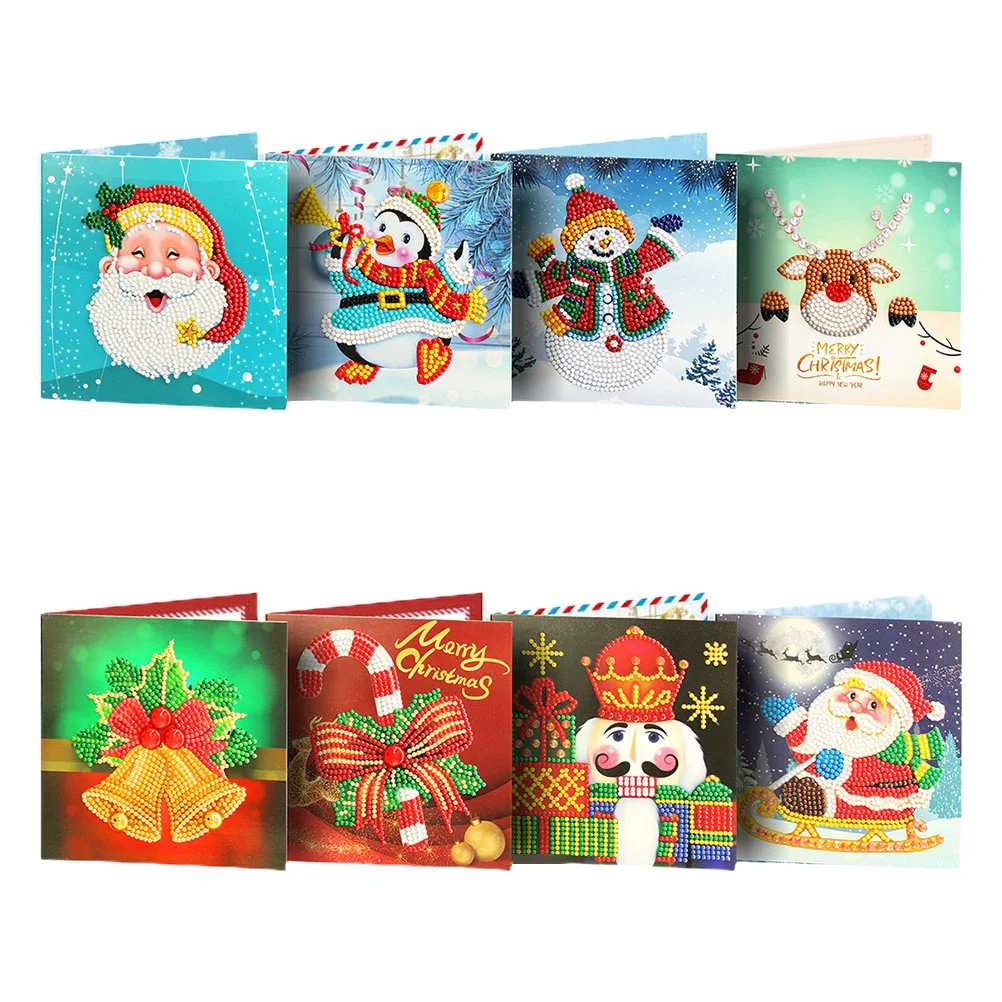 

Christmas Greetingcardsmerry Crosspainting Holiday 5D Blessing Diyembroidery Gift Interactive Greetings Wishes Business 3D Xmas