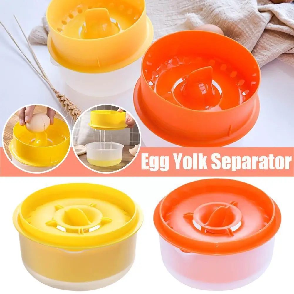 

Egg Yolk Separator And Clear Kitchen Gadgets Egg Separator Large Tools Kitchen Baking Capacity Accessories G5i7