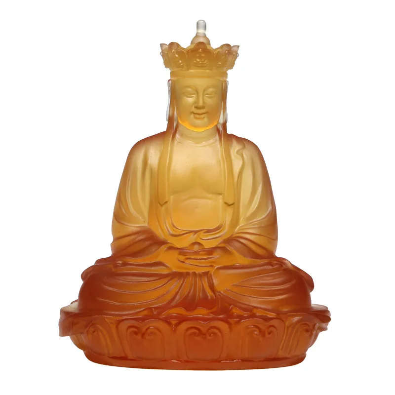 Фото Статуя Будды Медицины PYH Kizo King Bodhisattva, глазурованная, для гостиной, украшение для буддийского зала, орнамент Будды Шакьямуни №5
