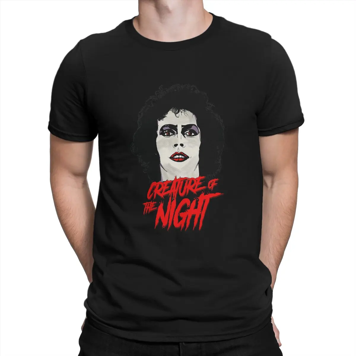 

Creature of the Night Men TShirt The Rocky Horror Picture Show O Neck Tops 100% Cotton T Shirt Funny High Quality Gift Idea