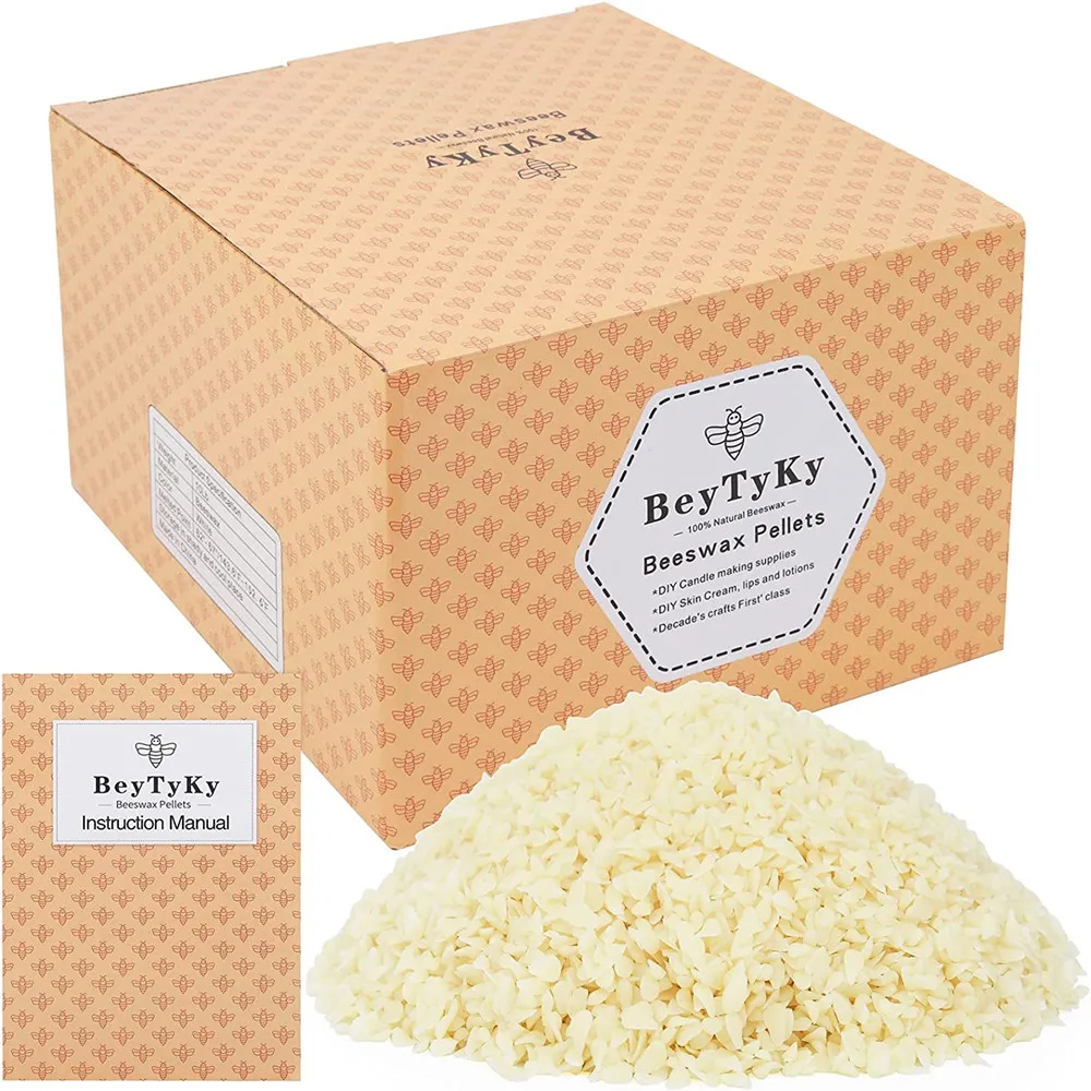 Beeswax Pellets, Beeswax Triple Filtered Candle Wax for Scen