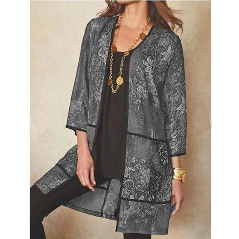 

Vintage cotton blend long-sleeved cardigan