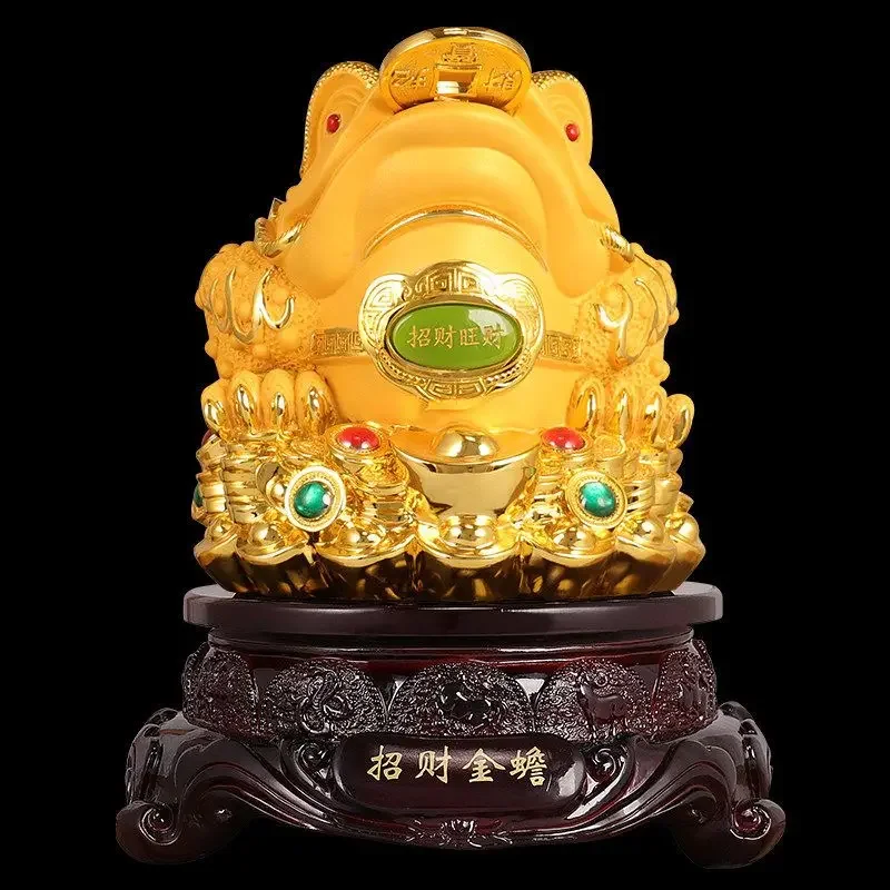 Fengshui Счастливое животное золотое украшение жабы привлекательное женское для