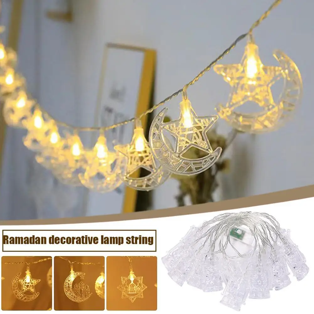 

3M LED Star Moon Light String Ramadan Festival Lighting Hanging Pendant Ramadan Decoration Lamp EID Mubarak Decor Light