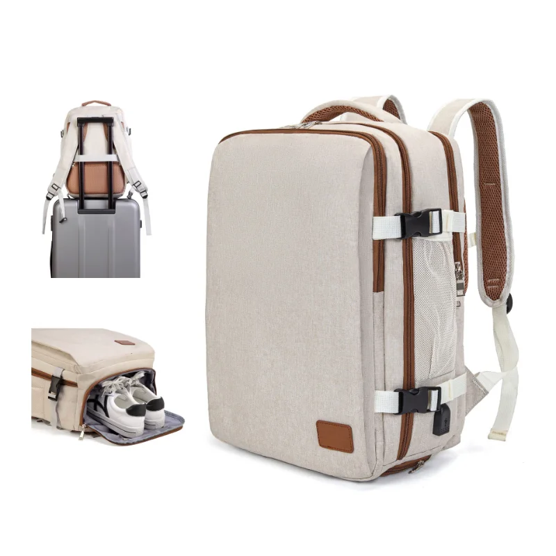 

Chikage New Unisex Business Commuter Backpack Multi-functional Portable Computer Bag Large Capacity Leisure Travel Backpack