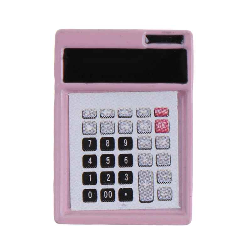 

2PCS 1:12 Dollhouse Miniature Mini Cute Calculator Model Doll Accessories Toy For Collectible Gift
