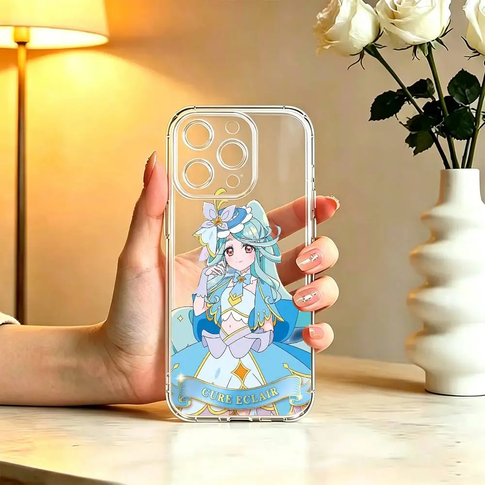 Фото Прозрачный чехол для телефона Anime-StAR-DETECTIVE-PRÉCURE для iPhone 17 16 15 14 13 12 11 Mini Pro Max Plus №3