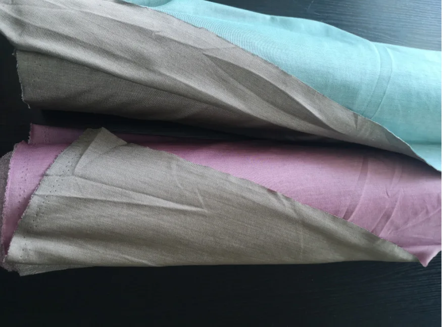 Трикотажная двусторонняя ткань из серебряного волокна трикотажная с защитой от