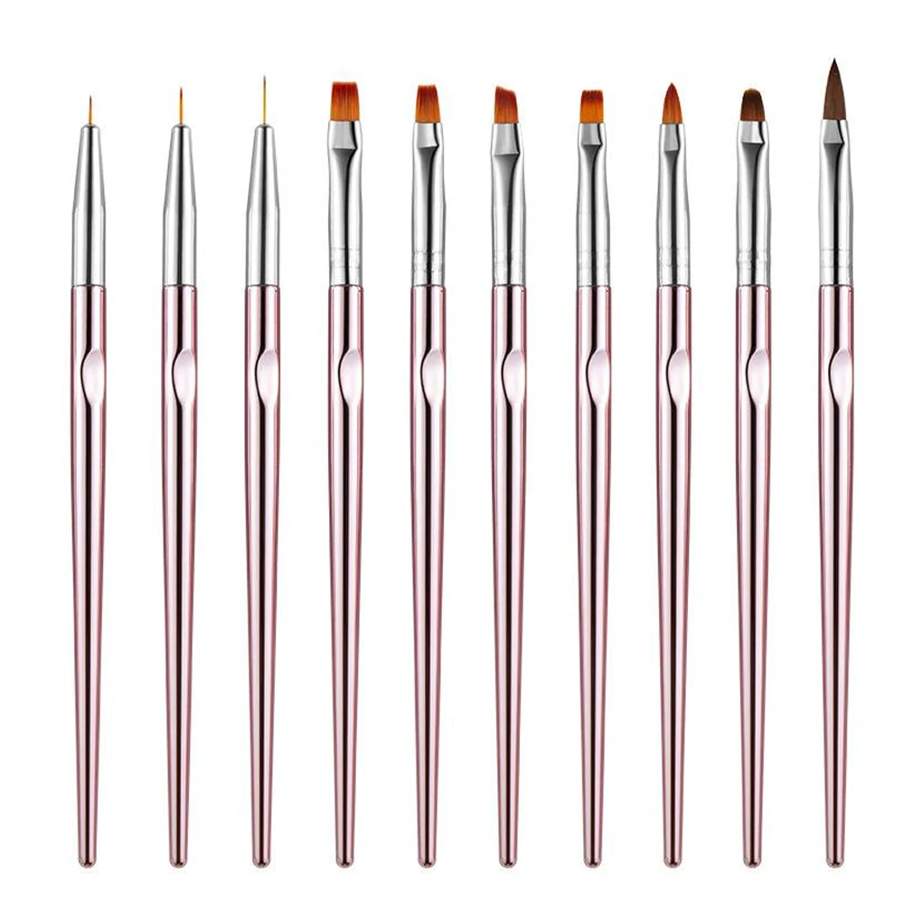 

10 шт., ручка для дизайна ногтей