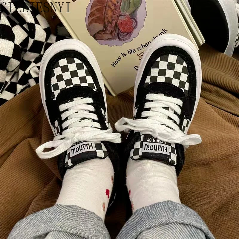 

Women's Sports Shoes Platform Lace Up Summer Casual Flats Spring Autumn Playful and Cute Student Sneakers The New 2022