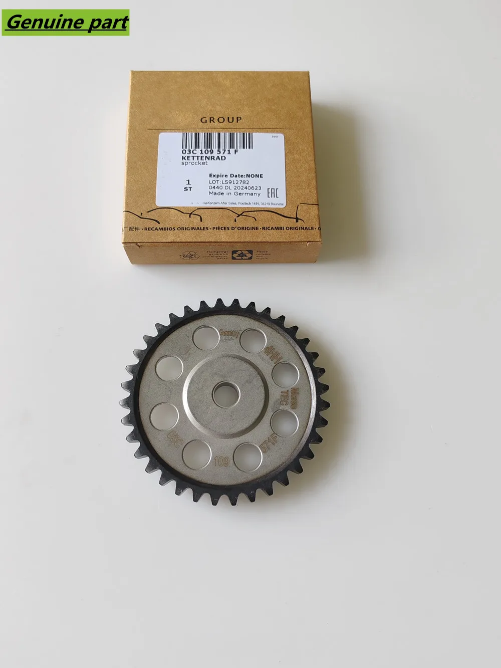 

Оригинальная OEM 03C109571F 03C109571K 03C109571B звездочка цепи ГРМ колеса распределительного вала для VW Audi Seat Skoda 1.4 TSI ДВИГАТЕЛЬ