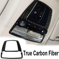 2x car stickers accessories carbon fiber decoration for bmw f10 5 series 2011 2017 interior front reading light panel cover