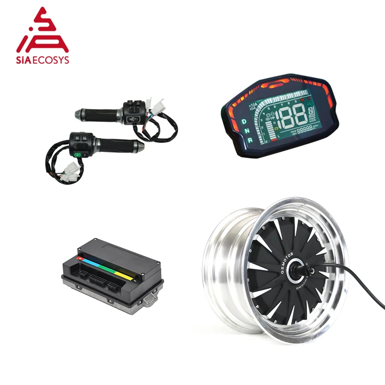 

QSMOTOR 12x7.5inch 1500W 48V 55kph Hub Motor With EM50SP Controller And Kits For E-Scooter