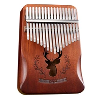 cega kalimba 17 key acacia and mahogany thumb piano african finger musical instrument mini portable for beginner family travel
