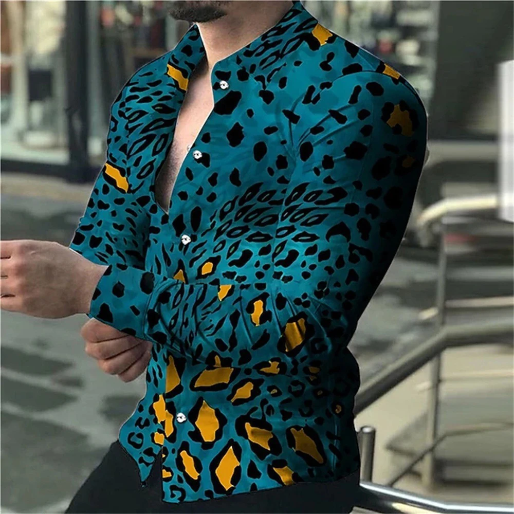 

1 Piece 100% Brand New Men Print Shirt Muscle Dress Muscle Dress Shirts Tops Slim Fit Button Down Shirt Casual Shirts