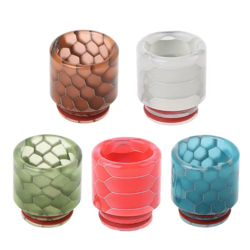 

810 Drip Tip Connector Luminous Resin Snake Skin Wide Bore Mouthpiece Wide Bore Resin DropShipping
