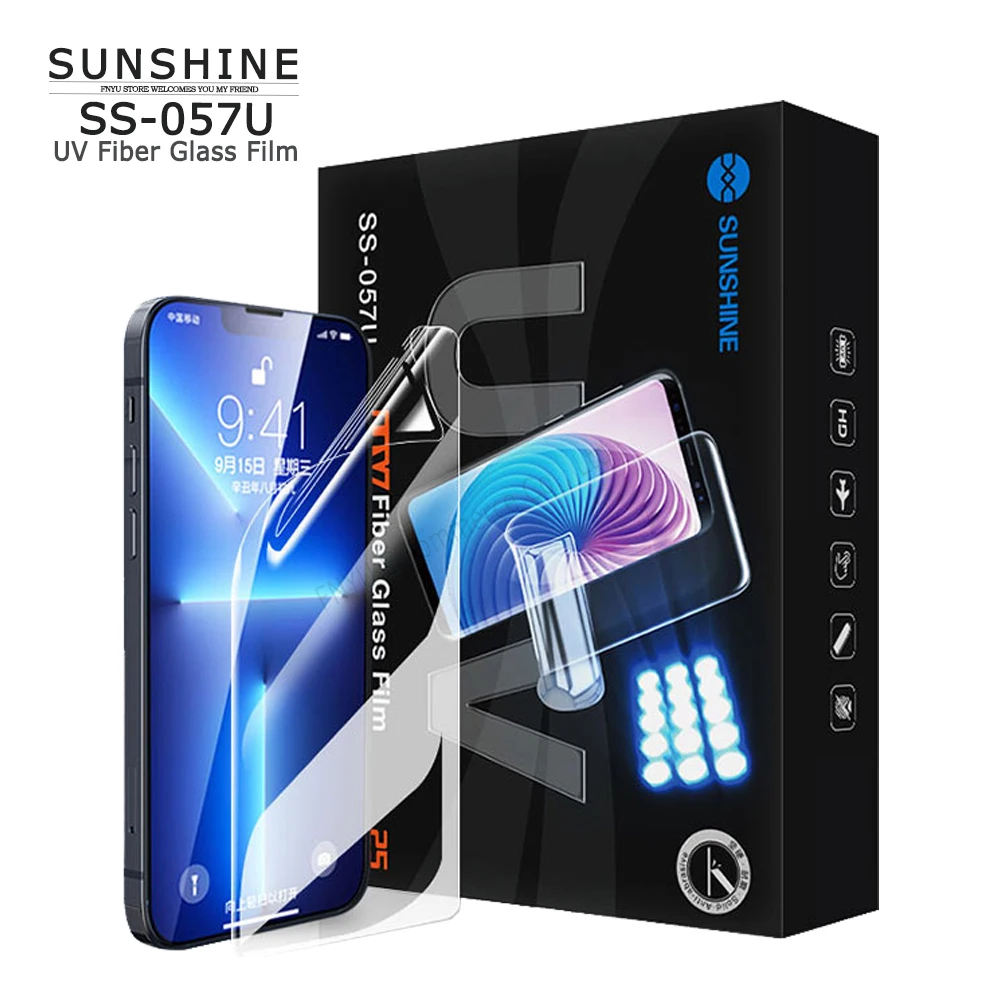 

UV Fiber glass protective film SUNSHINE SS-057U BOX With UV Curing lamp 90S Fast Curing For 890C Series Film Cutting Machine