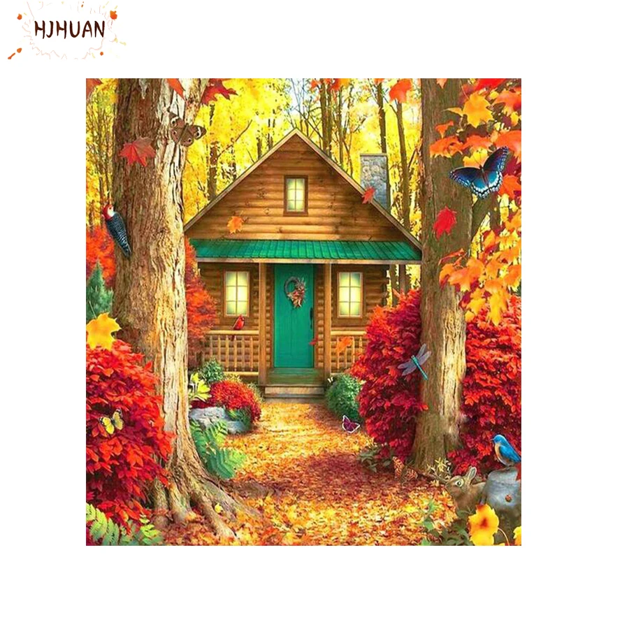 

5D Diy Diamond Painting Tree house Full Square/Round Diamond Embroidery Cross stitch Mosaic art Kit HD Quality Handmade Products