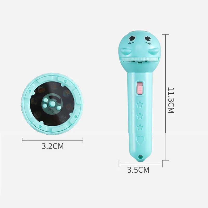 Flashlight Projector for Kids Baby Sleeping Story Book Torch Lamp Toy Early Education Toy Holiday Gift Light Up Toy Toys