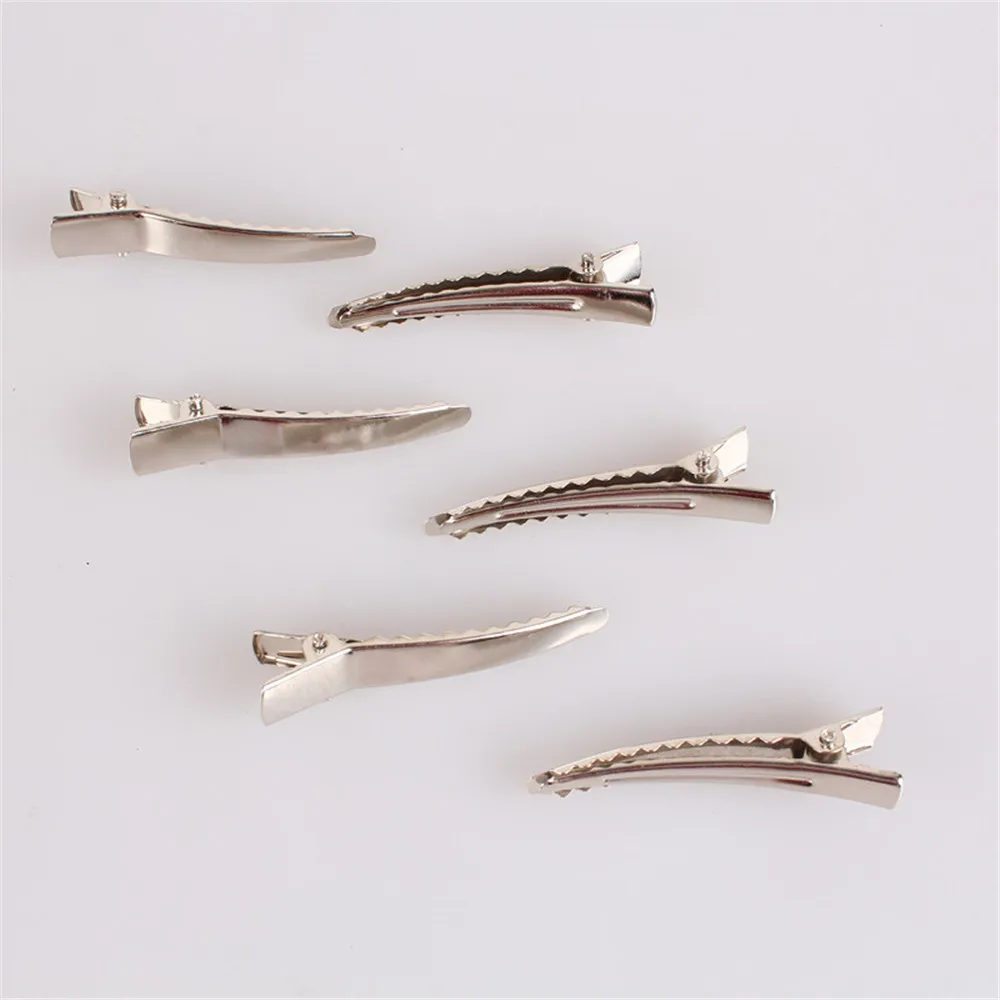 

Single Prong Alligator Women And Girl Clip Silver Metal Hair Clips /DIY Hair Accessories Wholesale 1 3/4Inches 200 Pieces/Pkg