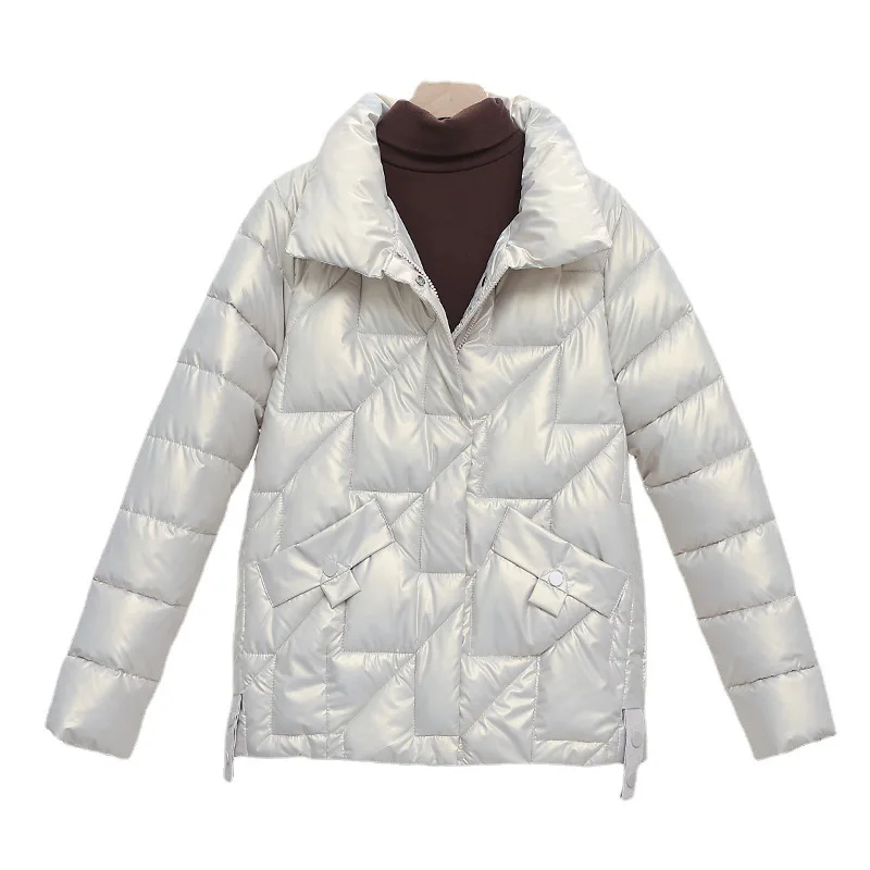 2022 Winter Parkas Cotton-padded Clothes Women's Korean Fashion Short Casual Loose Long Sleeve  Japaness Kawaii Pink  Fairycore