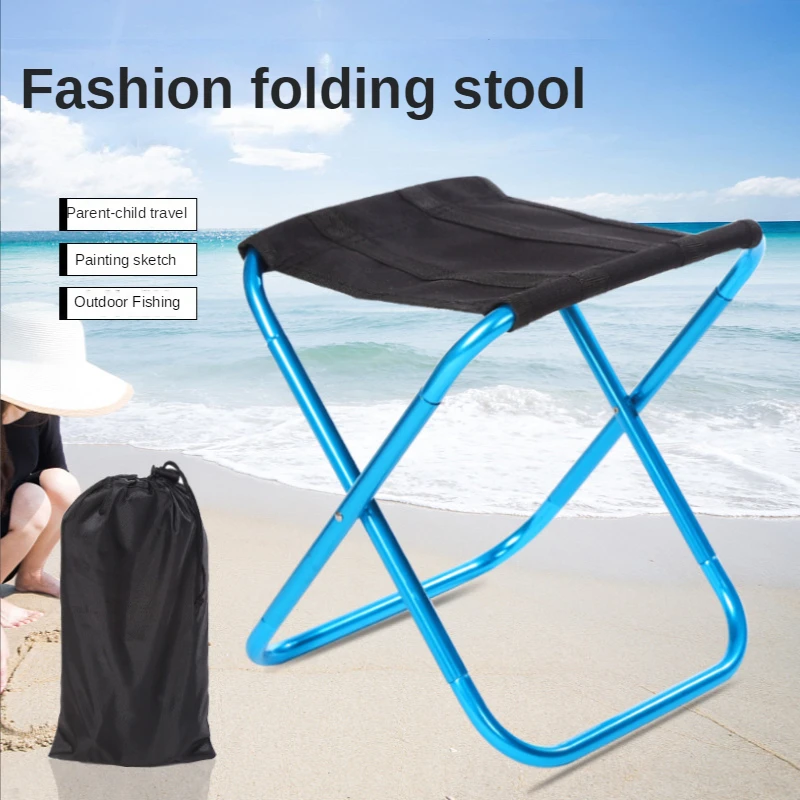 

Outdoor Folding Small Stool Portable Fishing Bench Chair Aluminum Alloy Travel Ultra Light Maza Picnic Camping Stool Furniture