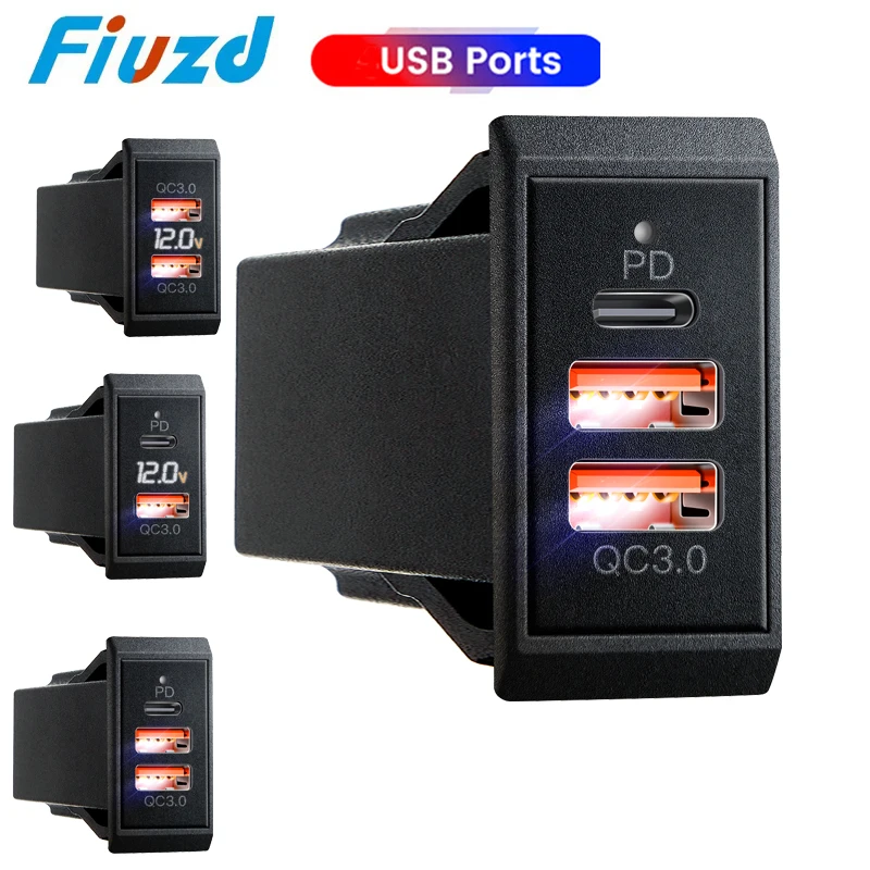 Быстрая зарядка 3 0 USB-розетки tomada USB 12 В автомобильное USB-зарядное устройство