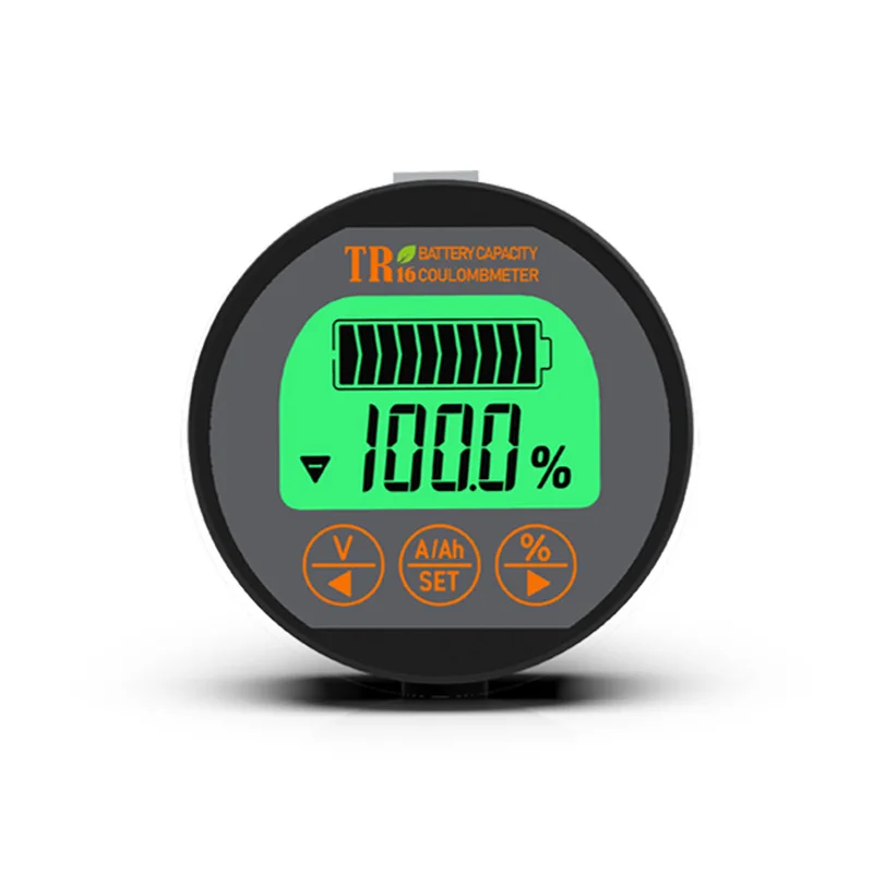 

Тестер емкости аккумулятора TR16, постоянный ток 8-120 В, 50 а/А, водонепроницаемый амперметр с ЖК-дисплеем и функцией памяти, тестер емкости акку...