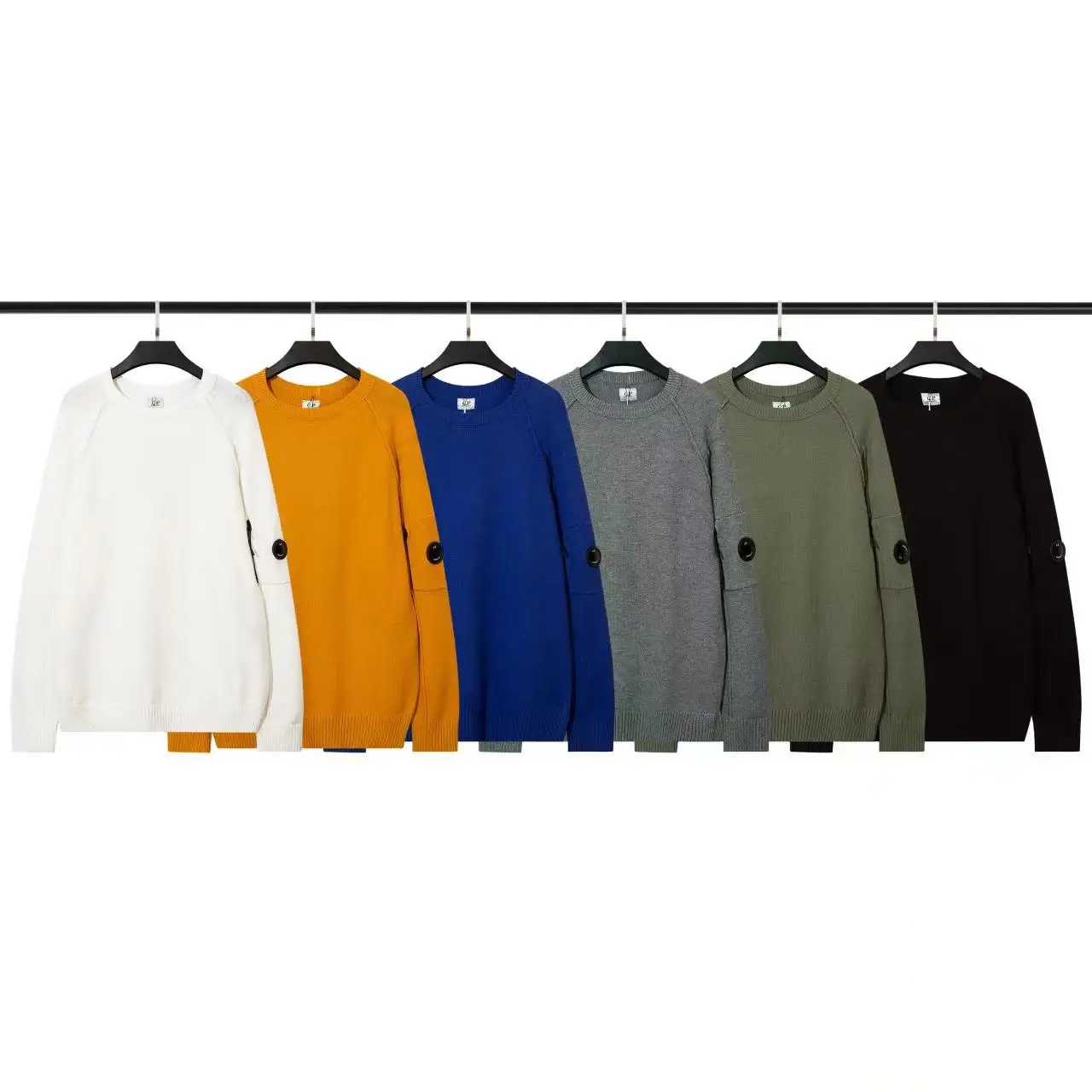 

Spring Autumn Male Cp Loose O-neck Logo Sweater Men Ccpp Casual Long Sleeve Couple Sweater 6 Colors
