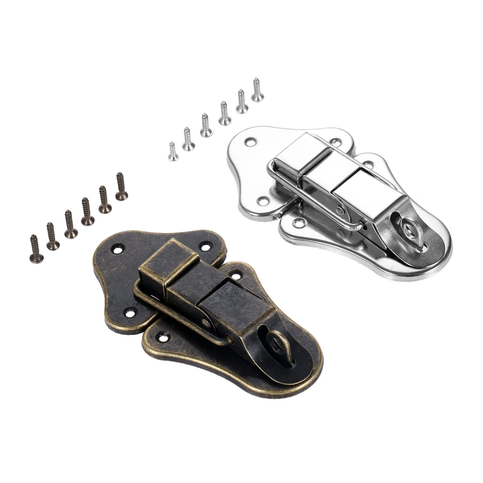 

1pc Vintage 95*52mm Lock Jewelry Chest Box Gift Wine Case Buckle W/screw Toggle Hasp Latch Catch Clasp