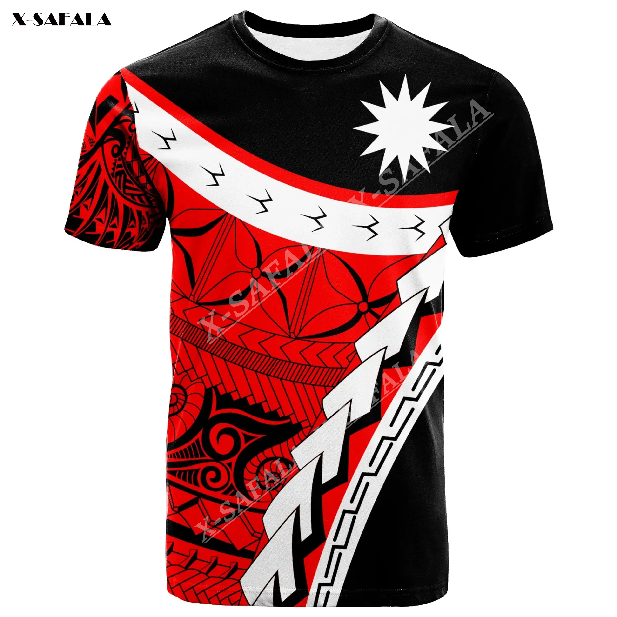 

Custom OEM Proud Of Nauru Polynesian Hawaii 3D Print Men High End T-Shirts Tops Tees Short Sleeve Casual Quick Dry Breathable