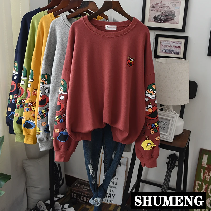 

Женская толстовка с капюшоном, с мультяшным принтом