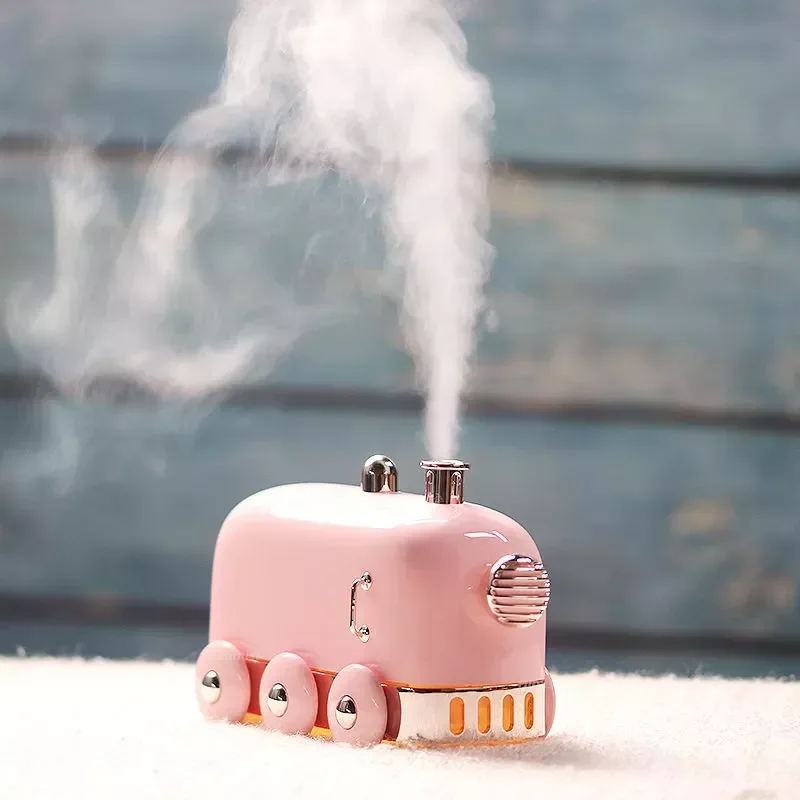 Train Ultrasonic Air Humidifier 300ml Retro Web Celebrity USB Aroma Air Diffuser Office Home Essential Oil Diffuser Fogger