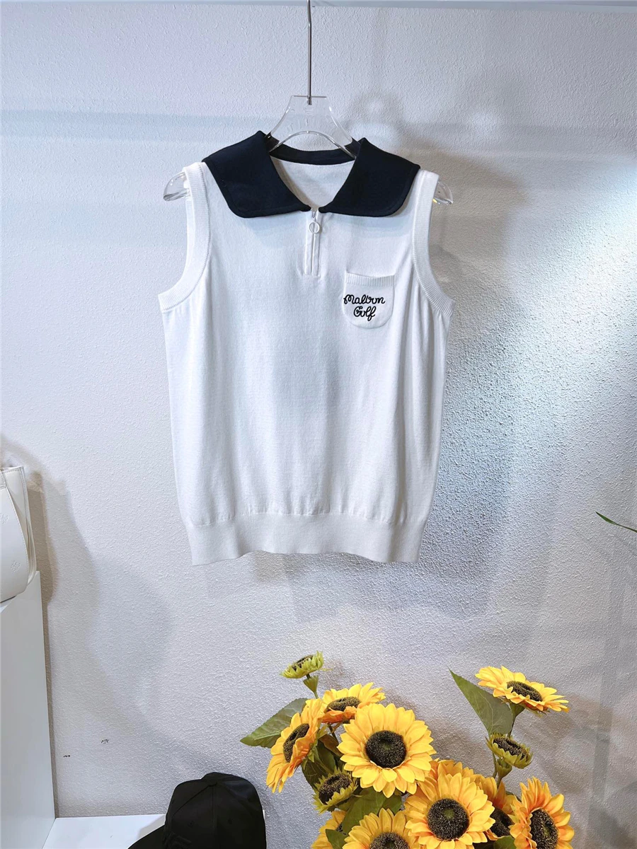 Spring/Summer 2022 Ladies for Golf Clothing Ladies Sleeveless vest short sleeve sweater Ice thin breathable outdoor sport