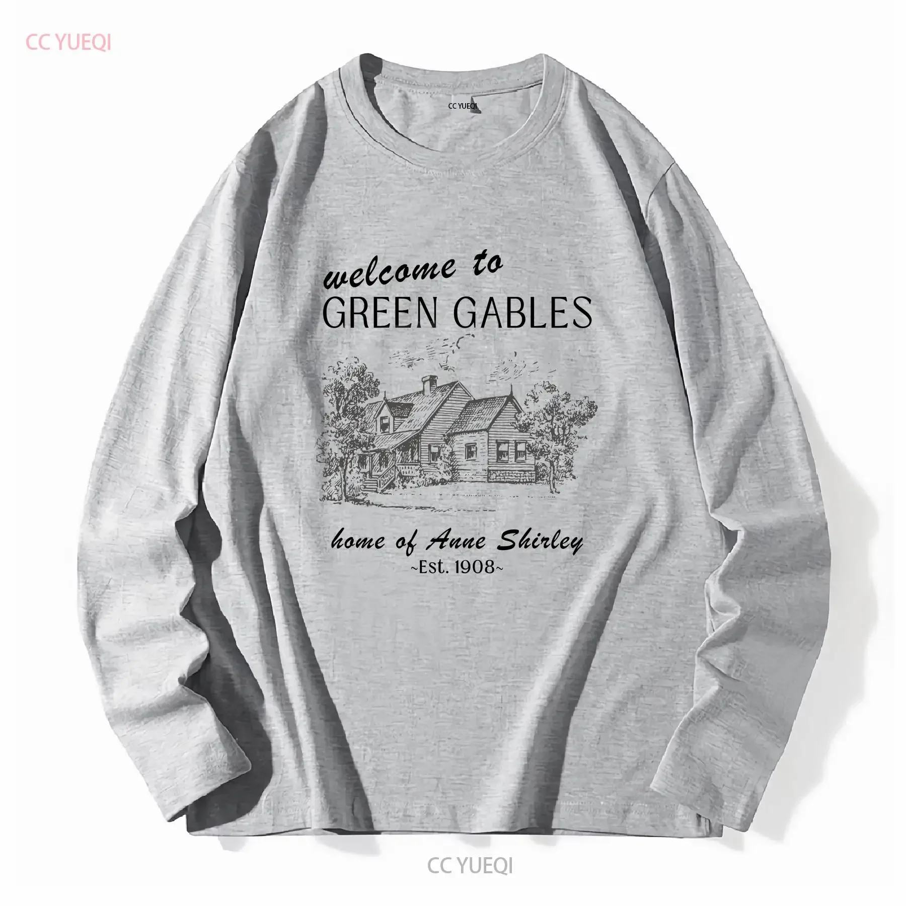 Фото Футболка Anne Of Green Gables Shirley Gilbert Blythe Bookish Merch Kindred Spirits Cottagecore Light Academy с круглым вырезом винтажная №4