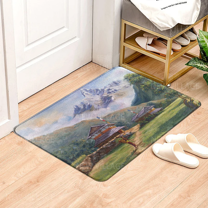 Цветной антискользящий ПВХ коврик для ванной