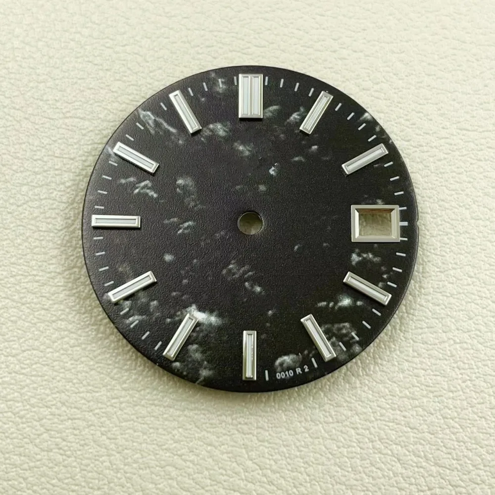 New modified NH35 dial ice blue luminous 28.5mm suitable for NH36/4R35/4R36 movement mechanical watch accessories