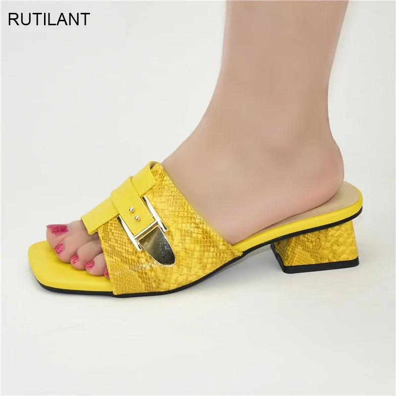 

New Fashion Wedding Shoes for Women Simple Party Prom Summer Sandals Italian High Heels Autumn Slipper for Wedding