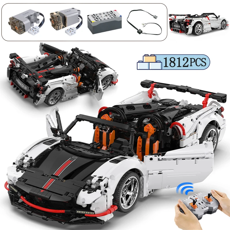 

1812pcs City RC Racing Supercar Car Building Blocks Remote Control Sports Speed Vehicle Bricks Toys for Kids Gifts