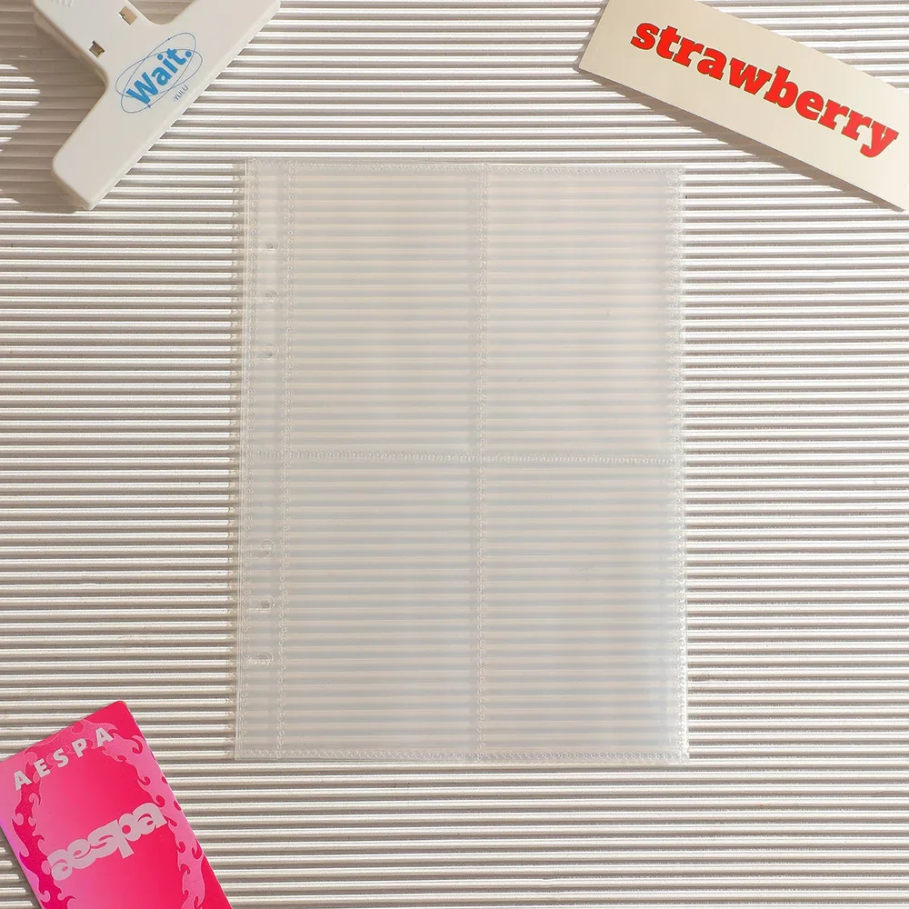 

Коликий прозрачный файловый держатель A5 6 отверстий 10 шт