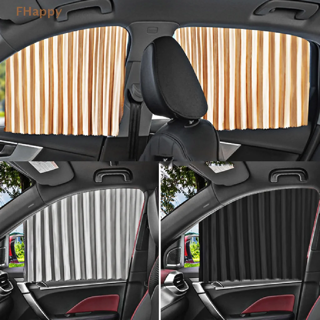 

2/4Pcs Automatic Retractable Magnetic Suction Sun Side Window Shade Curtain Cover Universal Car Window Curtains Sunshade