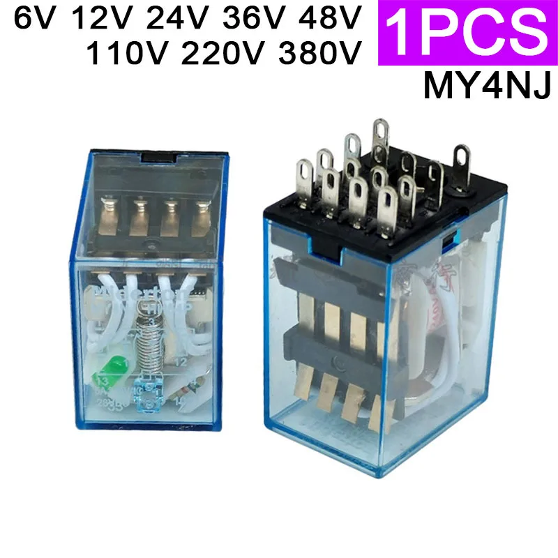 

Реле MY4N-J 4PDT 14pin AC/DC 12-380В