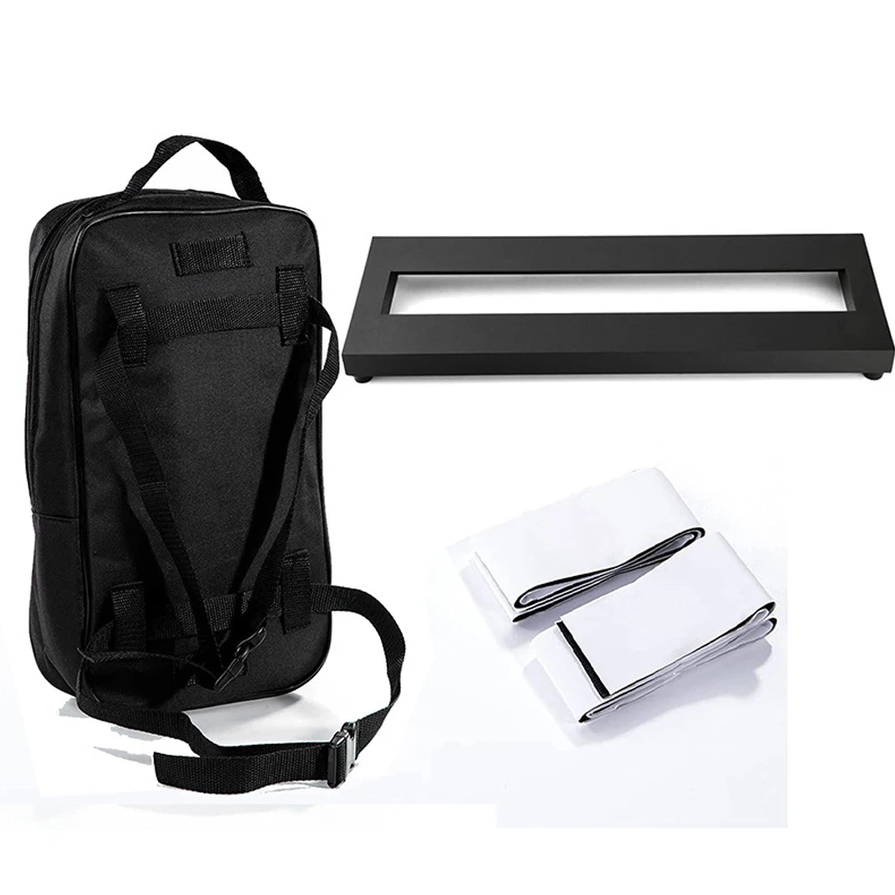 

Portable Small Aluminum Alloy Guitar Effect Pedal Board 14.5×5.7 Inch With Carrying Bag Fastener Tapes Carrying Bag Instrument