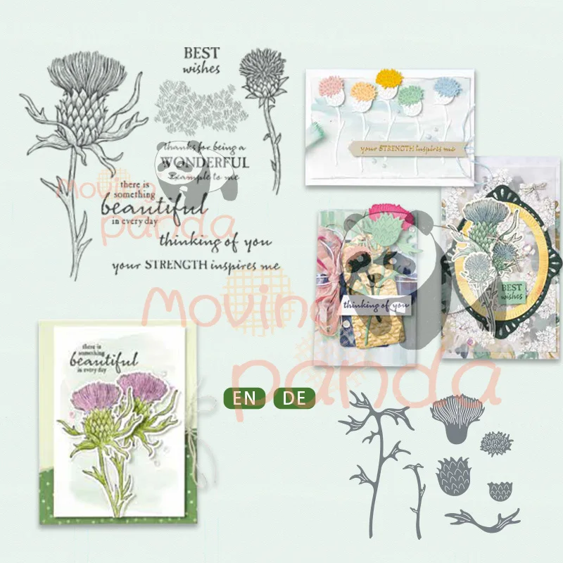 

MP696 Dandelion Plants Metal Cutting Dies And Stamps For DIY Dies Scrapbooking Embossing Paper Card Decoly Album Craft