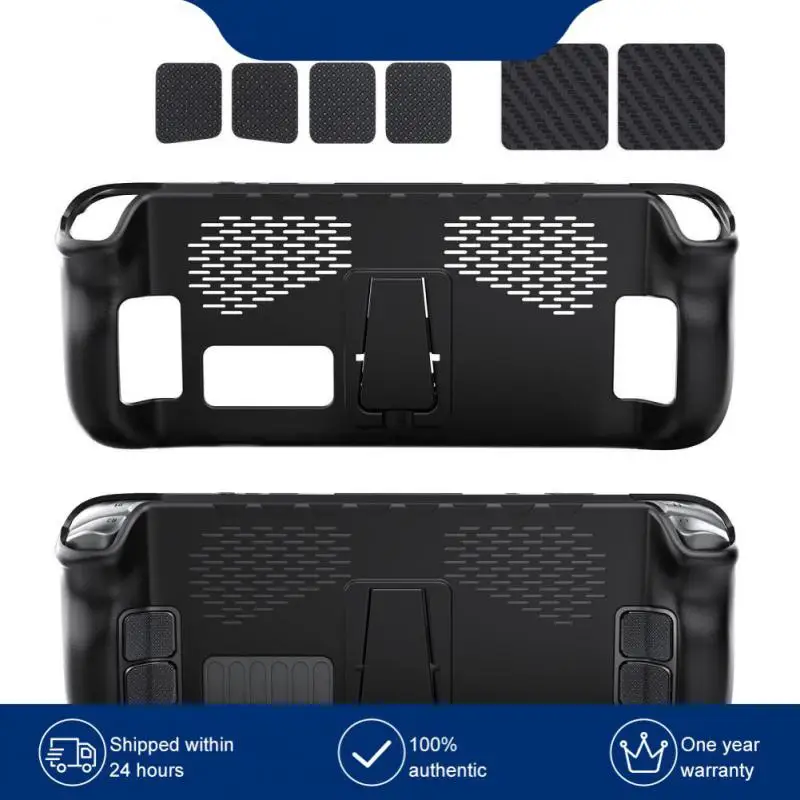 

Clear Transparent Anti-drop Protective Shell With Stand Base Tpu Protective Case Console Shell For Steam Deck Cover Hard