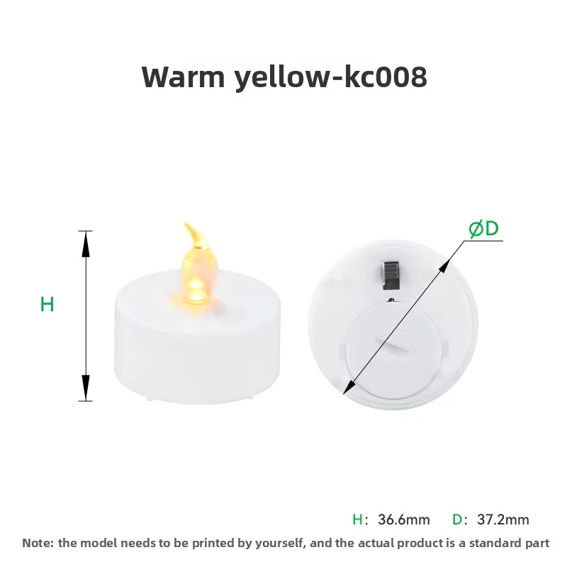 Фото Совершенно новые оригинальные лампы-свечи для Bambu Lab KC008, KC017, KC018, компоненты для 3D-печатных моделей Maker Treasure House Creative. №5